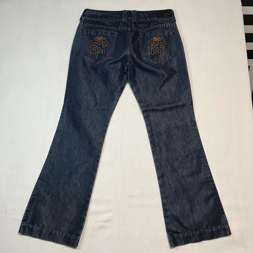 Express Stella Boot‎ Leg Cut Jeans Dark Wash Women's Flared Denim - Size 10